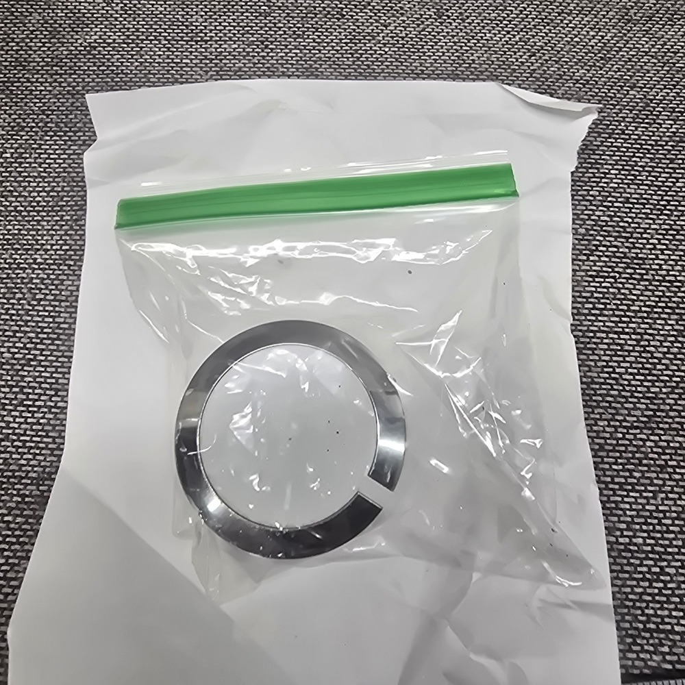 GE Dryer Appliance Control Knob Replacement 2.25in Silver White Good Chrome Trim